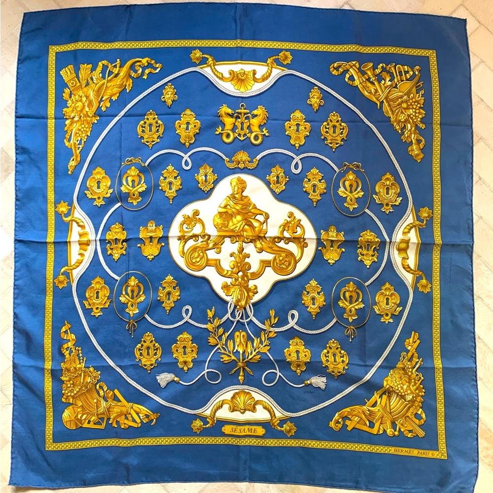 Hermes Vintage Scarf “Sesame”